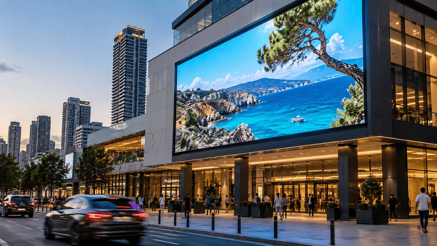 Dış mekan LED ekran uygulaması - bina cephesi ve açık alanlar için yüksek parlaklıklı outdoor LED ekran