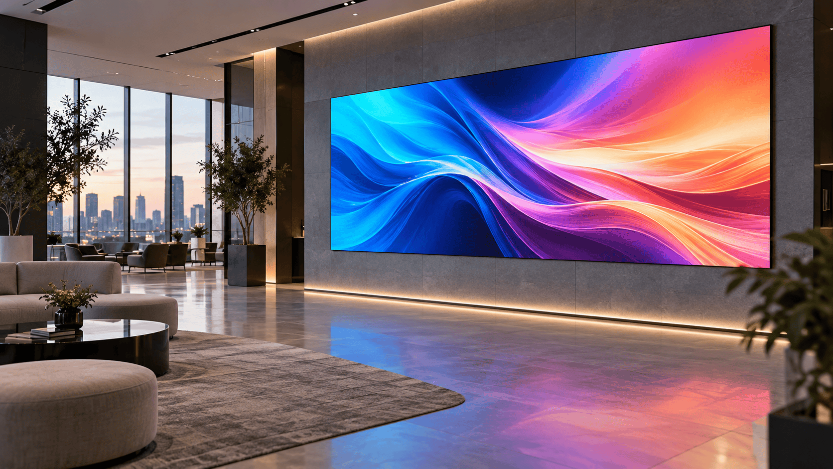 İç mekan LED ekran uygulaması - mağaza, showroom ve kurumsal alanlar için yüksek çözünürlüklü indoor LED ekran