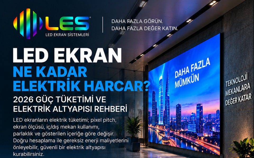 LED ekran güç tüketimi ve elektrik altyapısı rehberi