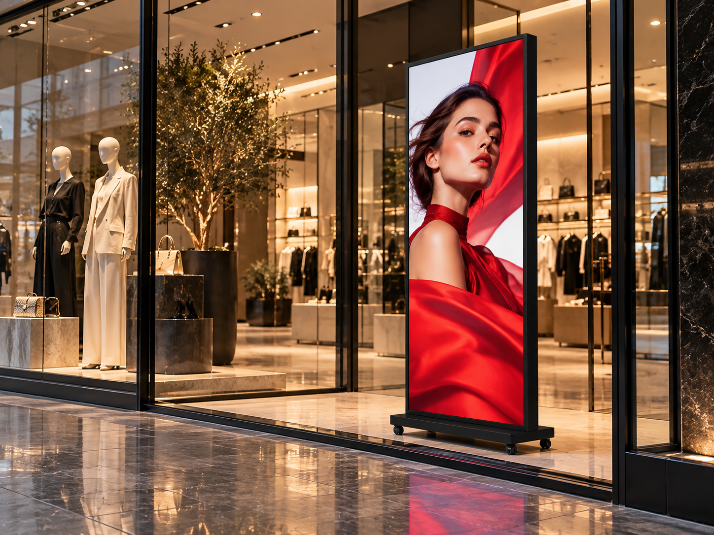 Poster vitrin LED ekran