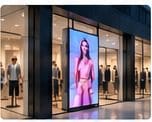 AVM vitrin LED ekran projesi